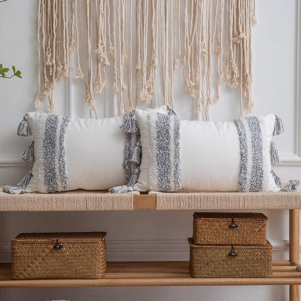 Vỏ Gối Mềm Mại Phong Cách Boho Dành Cho Xe Hơi