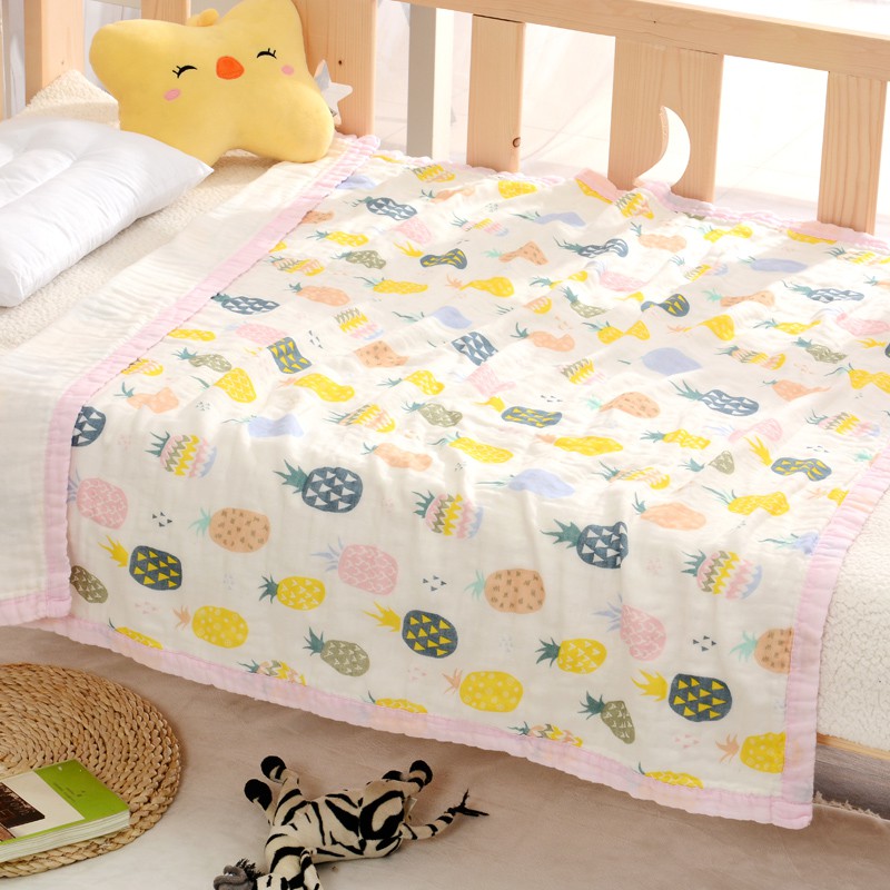 Chăn cho bé và trẻ nhỏ 6 lớp, mềm mại, cotton 100% siêu thấm nước. Khăn tắm cho bé . Kích thước 110x110cm