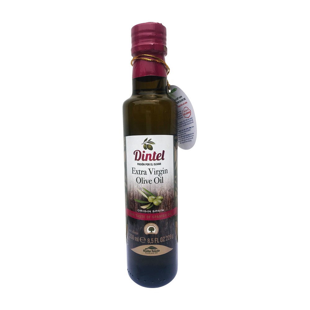 Dầu Olive Dintel ép nguyên chất 100% cho bé ăn dặm (chai thủy tinh 250ml)