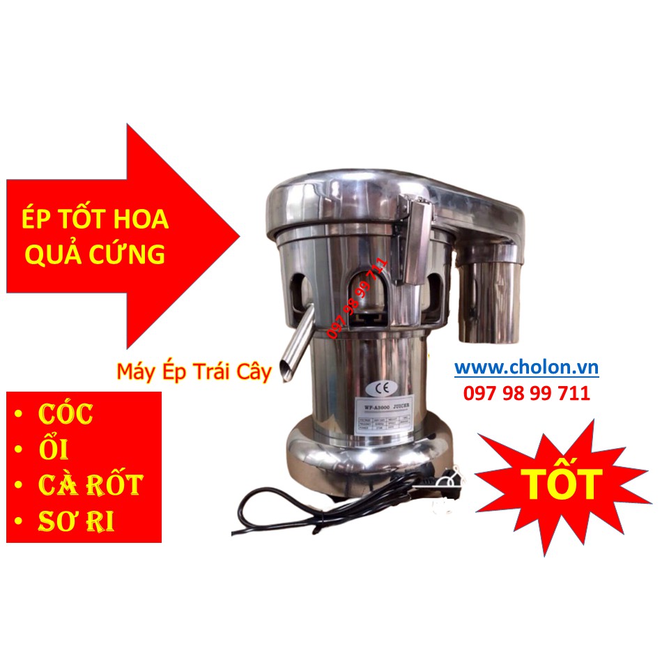 Máy Ép Trái Cây Công Nghiệp WF A3000 Chính Hãng | Máy Ép Trái Cây Công Suất Lớn Inox | Ép Cóc Ép Ổi Ép Sơ Ri TỐT