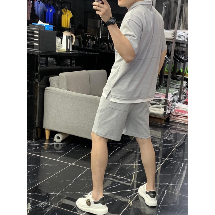 Đồ Bộ Thể Thao Nam Cổ Bẻ chất thun lạnh 4c cao cấp, full size 35-90kg