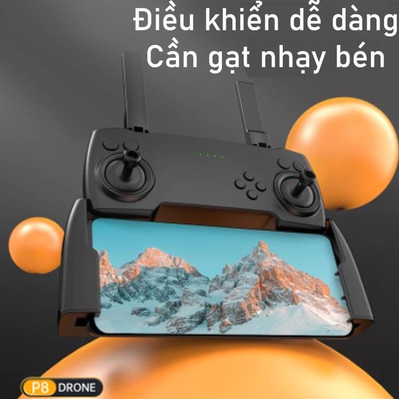 Máy bay có camera siêu tốc Flycam P8 Pro mới nhất năm 2022 Bay 1200s Tặng Full kiện 2 Camera 4K