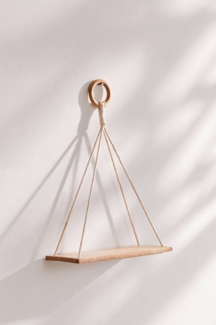 3 kệ gỗ thông treo dây cao cấp NGON DECOR ❤️FREESHIP❤️ Kệ treo dây macramé kệ gỗ trang trí treo tường