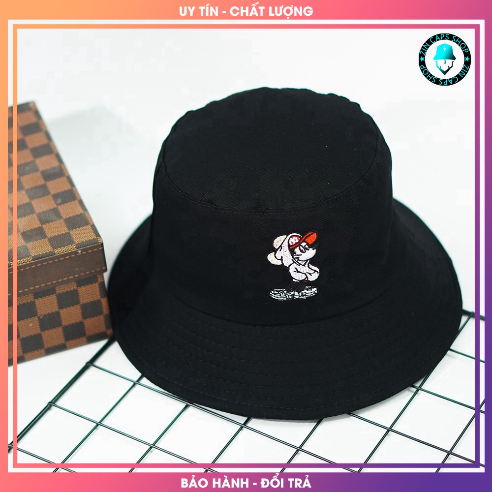 Mũ Bucket Xô Nón Tai Bèo Đen Mickey [BH6T]