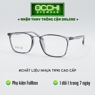 Kính cận vuông nam nữ nhựa dẻo siêu nhẹ phụ kiện thời trang
