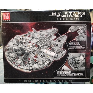 Lắp ráp mô hình Star Wars - Mould King 21026 ( Xếp Hình Tàu Vũ Trụ Millenium Falcon 12688 Mảnh )