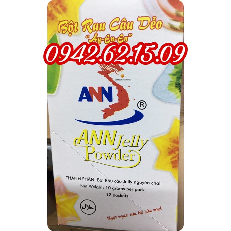 Bột rau câu dẻo bản đồ Anh Nghĩa Nguyễn [có tem chính hãng]