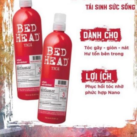 TIGI BED HEAD ⚡FreeShip⚡ Dầu Gội TiGi Đỏ 1500ML / Cặp Phục Hồi Tóc Hư Tổn [CHÍNH HÃNG] | BigBuy360 - bigbuy360.vn