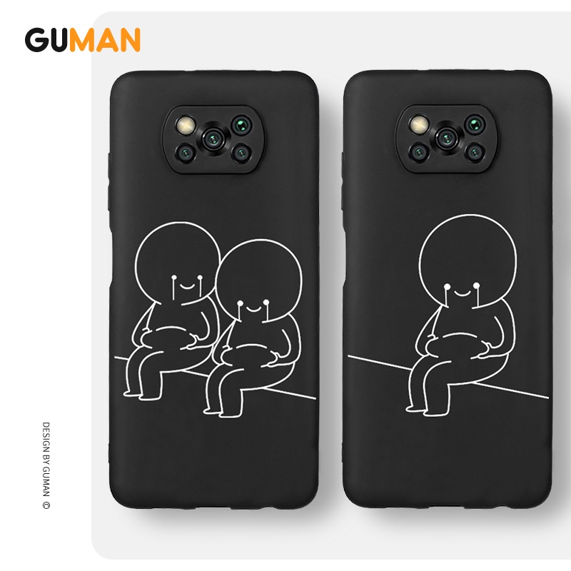 Ốp lưng GUMAN chống bẩn cặp đôi dễ thương đẹp cho POCO X3 Pro GT NFC F3 M3 M2 Redmi Note 9 10 9S 10S Xiaomi kute XYB183