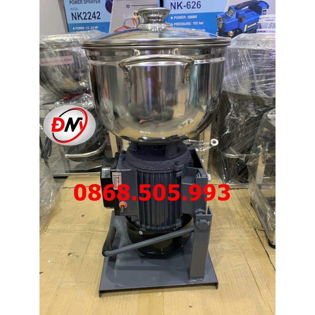 MÁY XAY GIÒ CHẢ CHÂN INOX 1.1KW – NỒI 22CM – 1.5KG/LẦN CÓ BAO ĐÁ