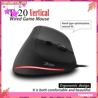 Chuột gaming Zelotes T20 quang học có dây 3200 Dpi 6 nút USB có thể sạc lại