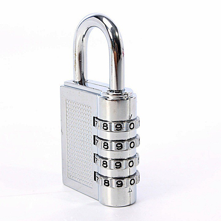 Ổ khóa inox Zoro 4 số lớn chống trộm bẻ khóa bằng kềm cộng lực giữ bảo vệ an toàn nhà công trình