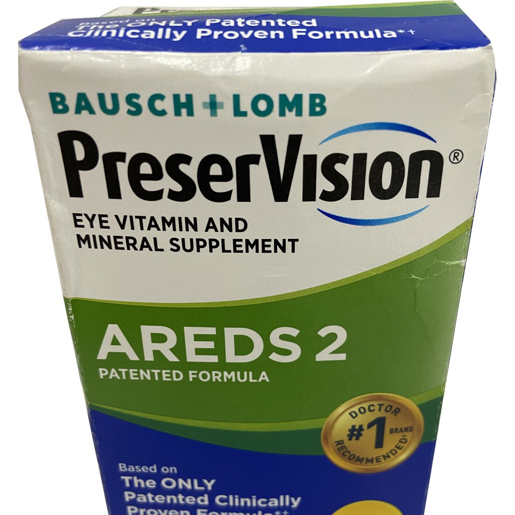Viên uống bổ mắt PreserVision Areds 2 Formula 120 viên của Mỹ