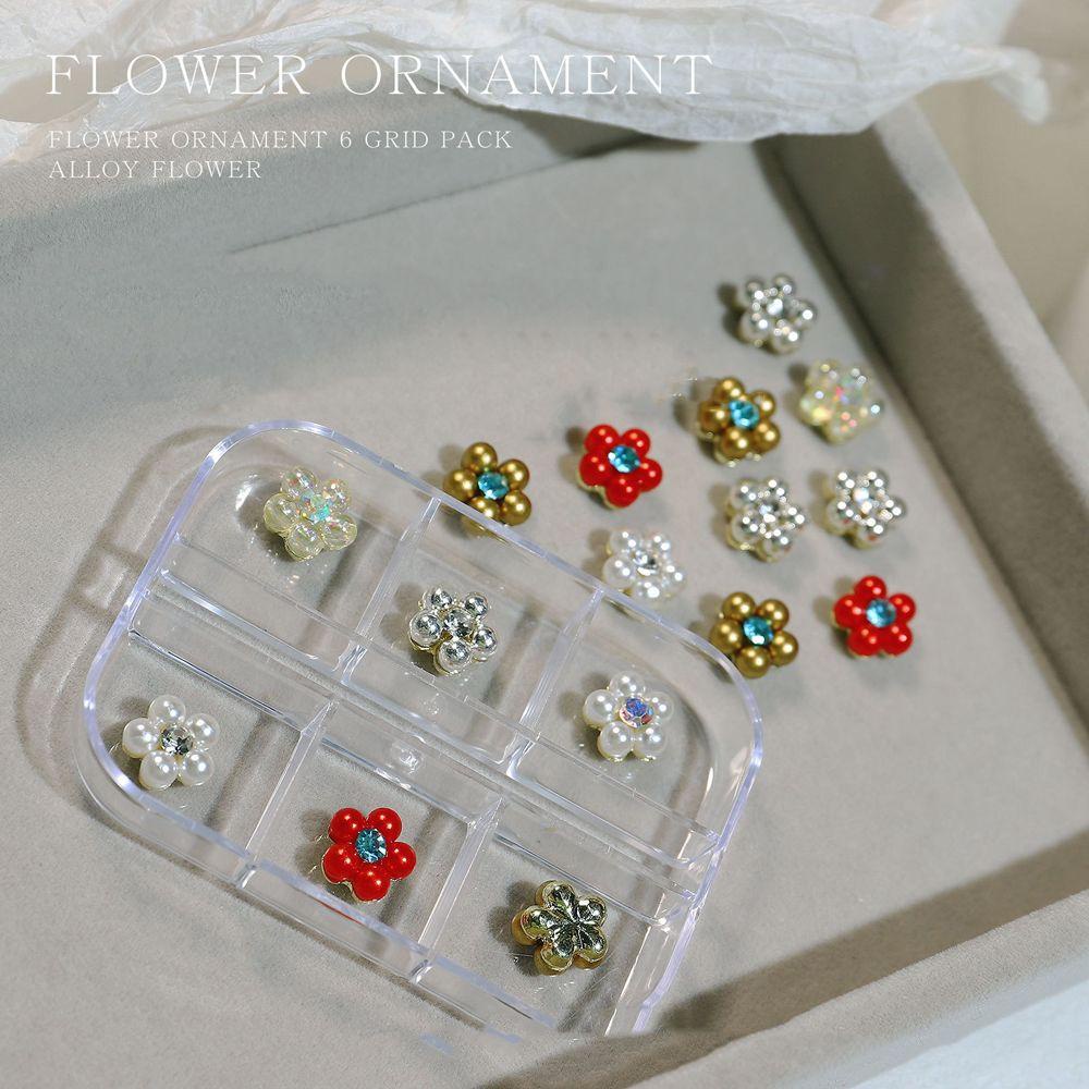 Phụ Kiện Hoa 3D Nhiều Màu Sắc Dùng Trang Trí Móng Nghệ Thuật Thời Trang