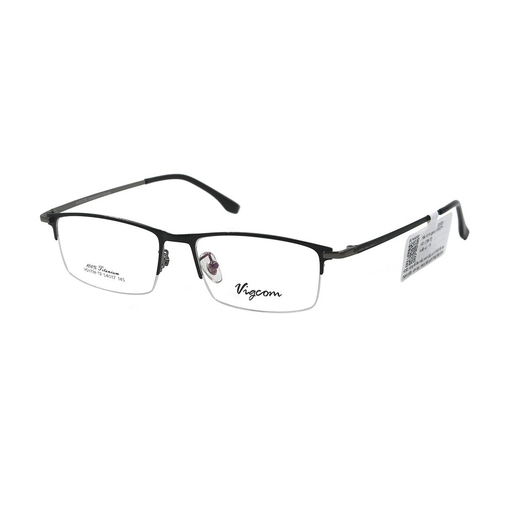 (Hàng chính hãng) Gọng kính nam nữ Vigcom VG1736 màu sắc thời trang