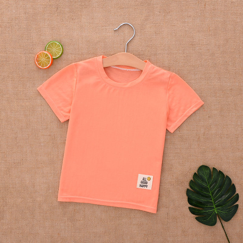 Children's T-shirt short-sleeved summer half-sleeved ice silk cool trend Korean version of the air