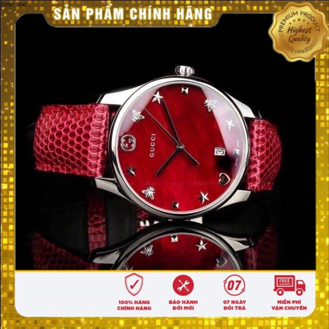 Đồng hồ nữ GUCCI G-Timeless Red Mother of Pearl G-0054