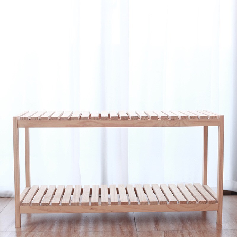 THANH LÝ - Kệ gỗ đa năng 2 tầng - Phong cách Hàn Quốc, Size M