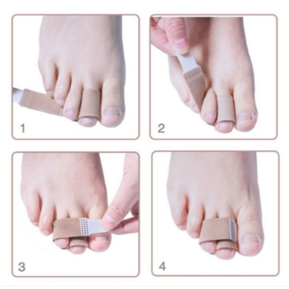 2/4 cái Máy đo sức khỏe cơ thể Chân tách ngón chân Búa Hallux Valgus Bộ điều chỉnh Băng gạc Nẹp ngón chân Máy nắn chỉnh chân Chăm sóc chỉnh hình