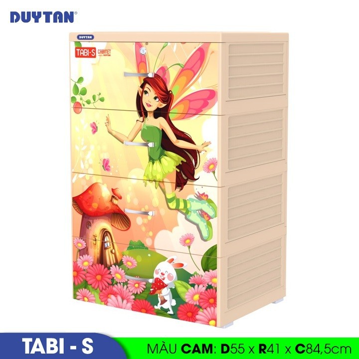 Tủ Nhựa Duy Tân Tabi-S (4 tầng) - 0222/4 (Nhiều màu)
