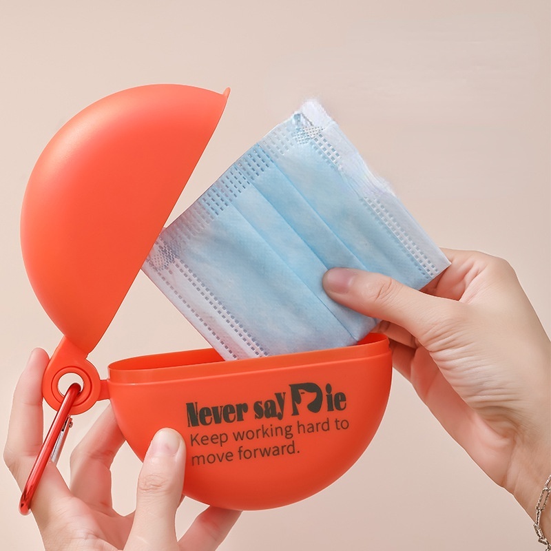 Hộp Đựng Tai Nghe Hình Tròn Chống Bụi Có Khóa Bấm