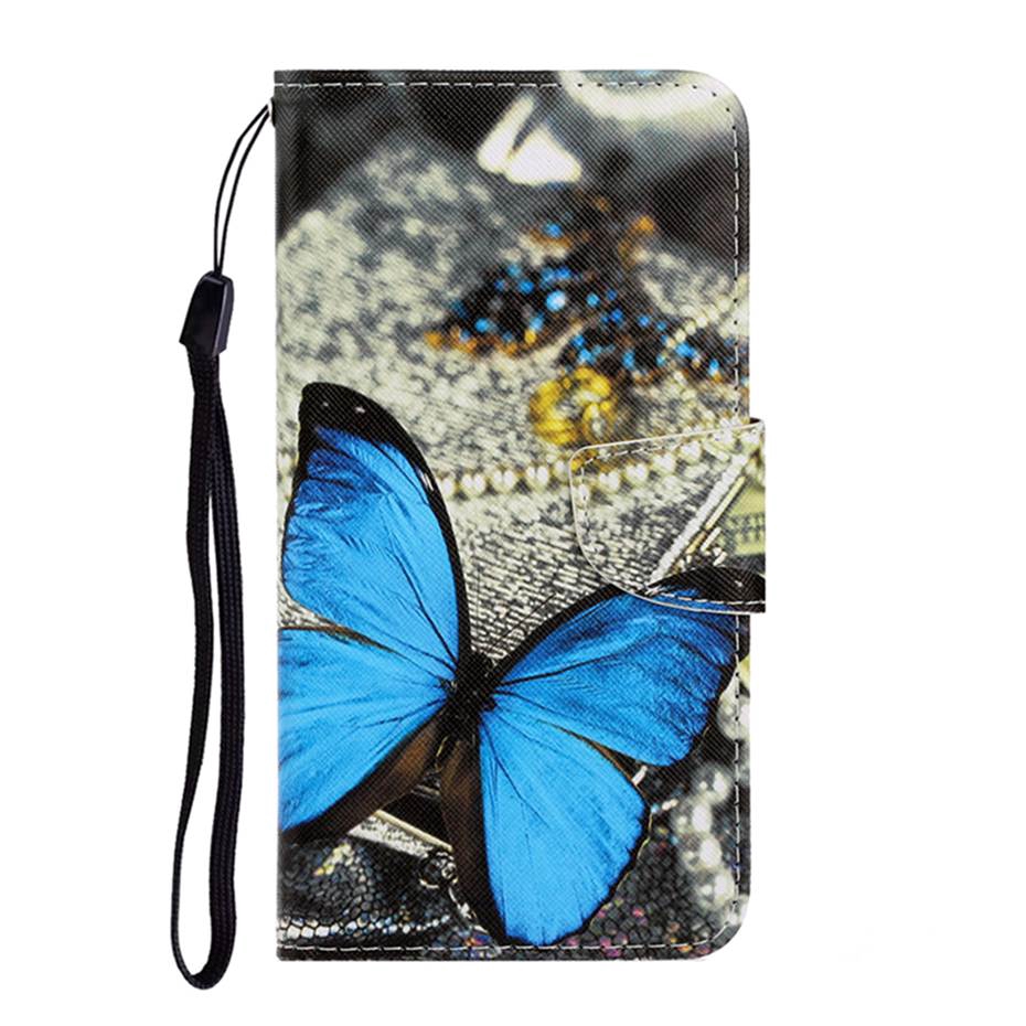 For Samsung Galaxy M11 fashion Flip Pu Leather Wallet  Painted Case For Samsung Galaxy A01 A11 A21 A41 Book Style Phone Case