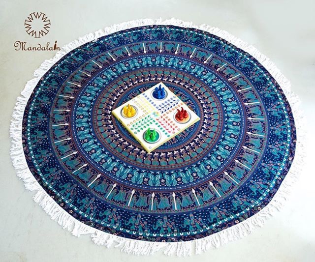 [ cao cấp ] Khăn trang trí HANDMADE Ấn Độ 100% cotton Mandala Tapestry chất lượng