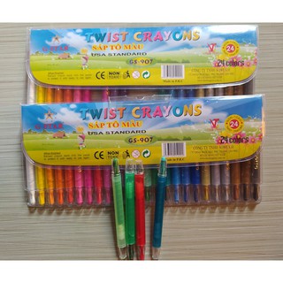 Bút sáp vặn Gstar 24 màu
