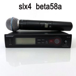 Shure Micro Không Dây slx slx4 beta58a Uta58A Uhd Chuyên Dụng Cho Gia Đình Hát karaoke