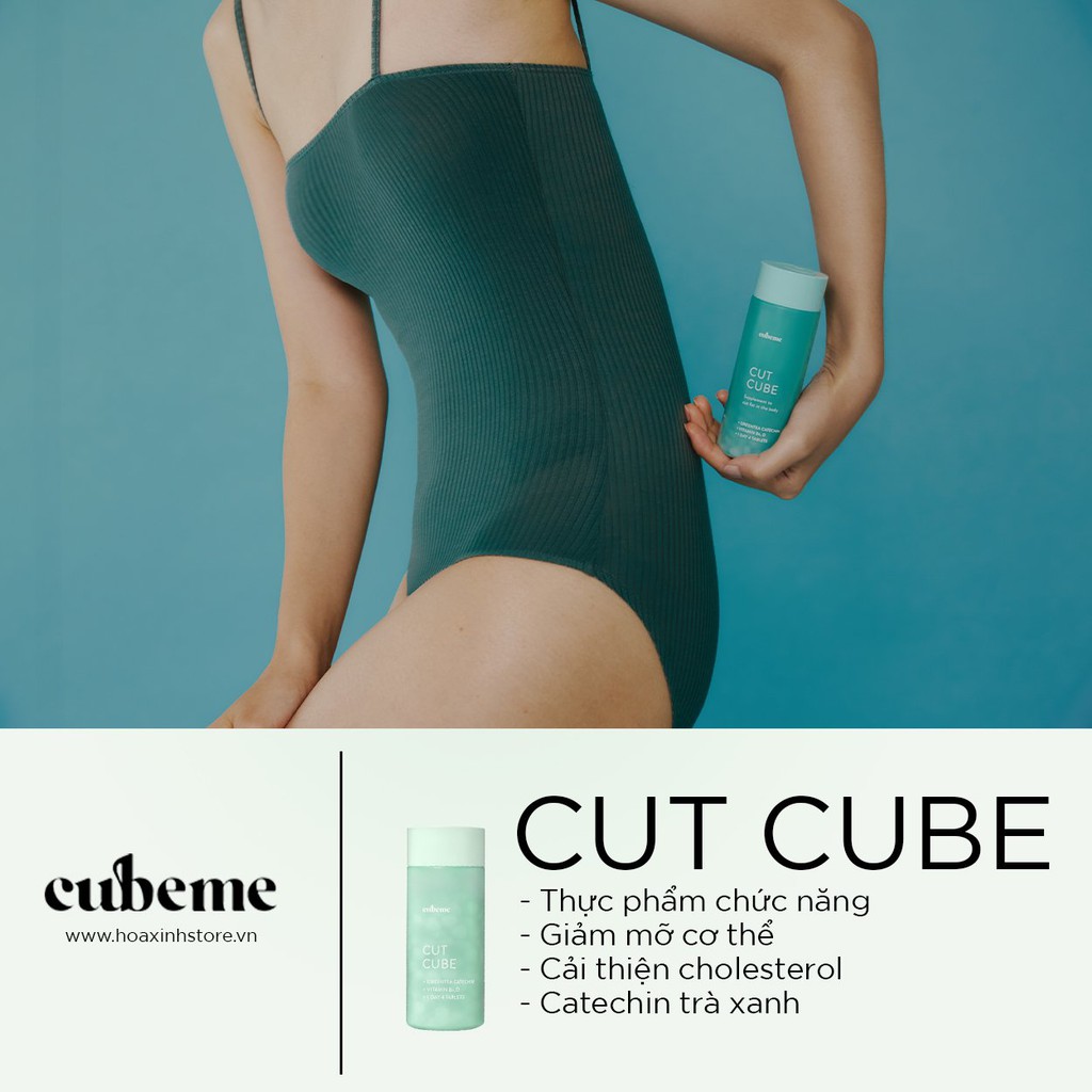 [CUBEME | Cut Cube] Thực phẩm sức khỏe Viên uống giảm cân 224 viên (4 viên x 56 ngày) - CHÍNH HÃNG TẠI HOA XINH