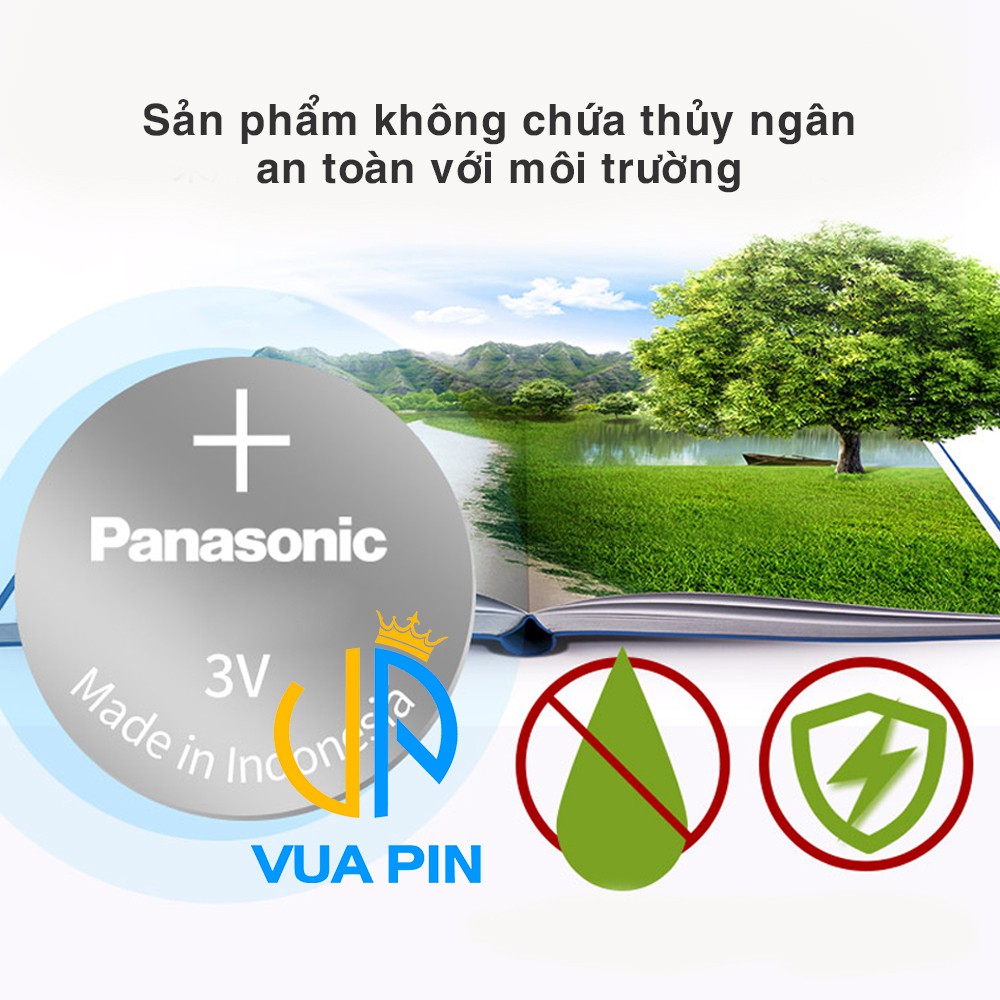 Pin CR1220 chính hãng Panasonic - Dùng cho CMOS máy tính, camera, Laptop, đồng hồ, thiết bị điện tử, đèn LED