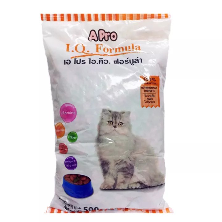 (Bao 20kg gồm 40 gói 500gr) Thức ăn cho mèo APRO Dạng hạt- Xuất xứ Thái Lan - Dùng cho mèo mọi lứa tuổi