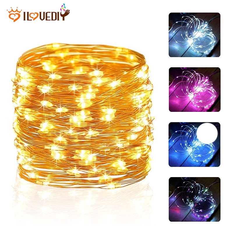 Dây đồng đèn led để trang trang Giáng sinh Năm mới Đám cưới 1M 2M 3M 5M