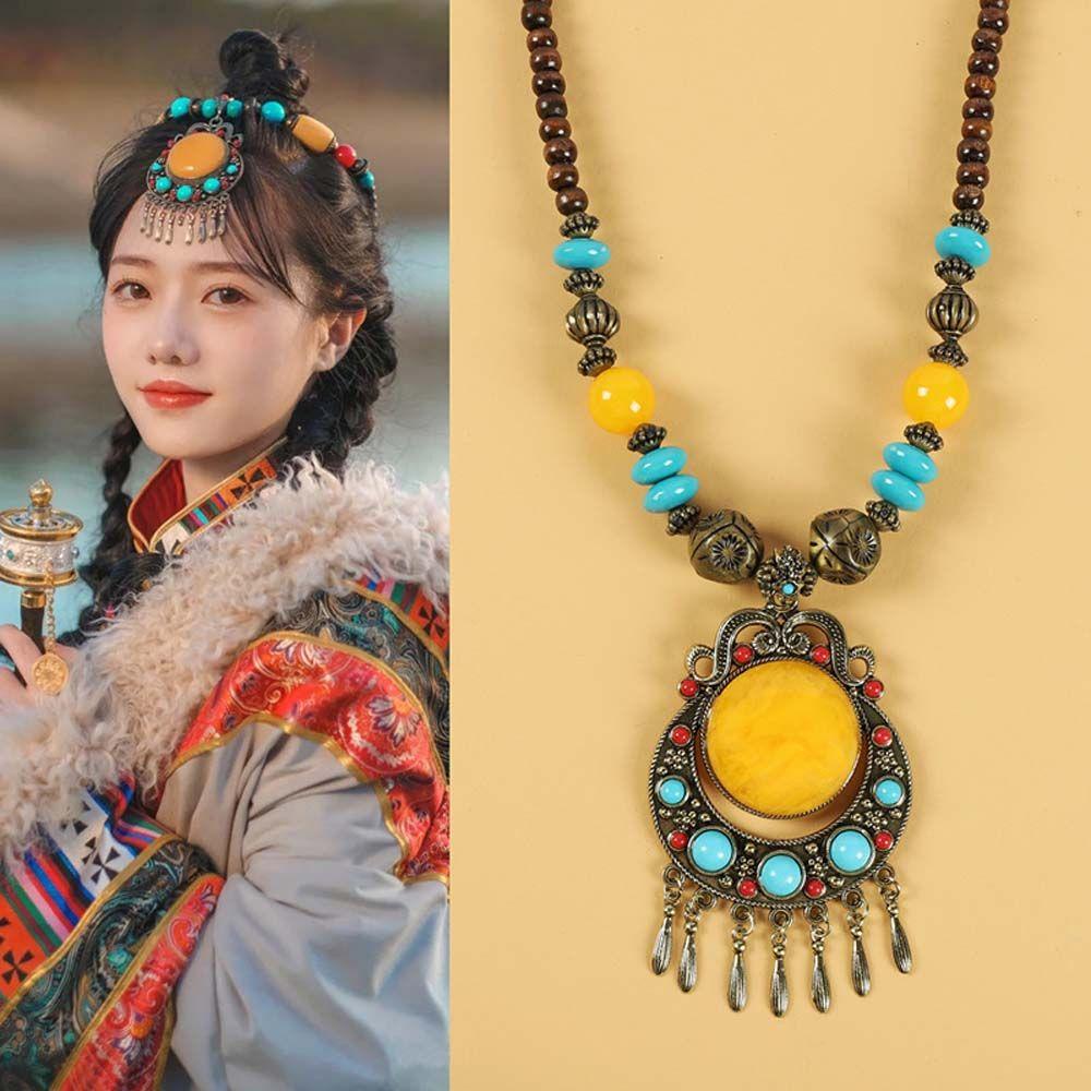 Vòng cổ Mặt Vương Miện Phong Cách Bohemia