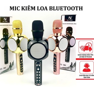 Mic karaoke bluetooth YS90TL hát trên điện thoại TIVI laptop 2 loa nghe hay TL779 Noproblemsok