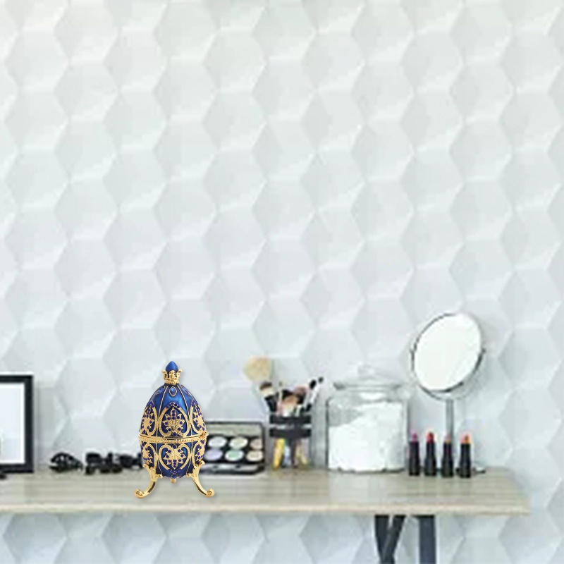 Hộp Đựng Trang Sức Hình Quả Trứng Vẽ Tay Độc Đáo