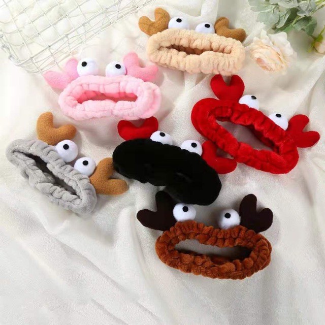 Băng đô / Bờm Tóc TuBan Con Cua 3D Mắt Lồi Siêu Cute - Phụ kiện tóc băng đô turban Con Cua 3D dễ thương