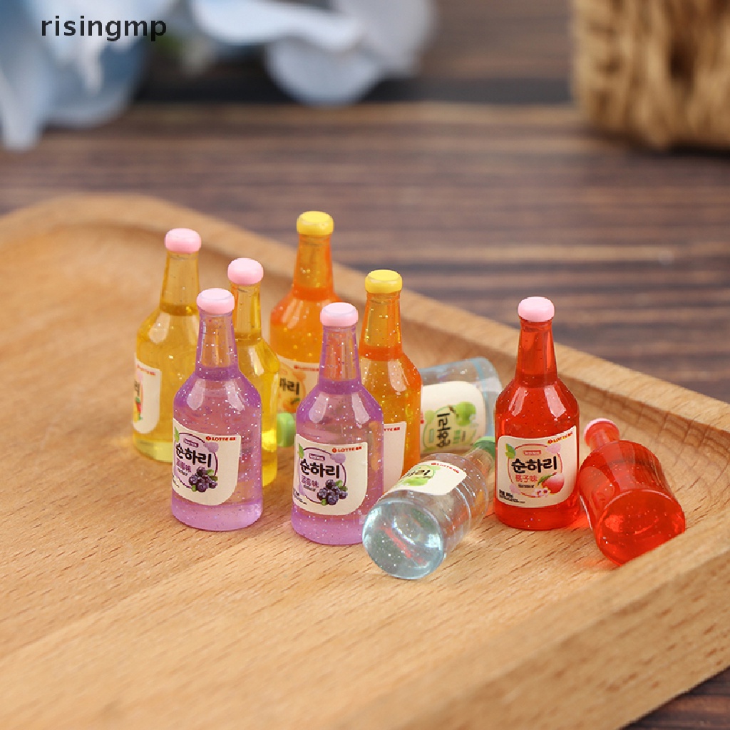 Set 10 Chai Rượu Mini Tỉ Lệ 1: 12 Dùng Để Trang Trí Nhà Búp Bê ♨Trên đó
