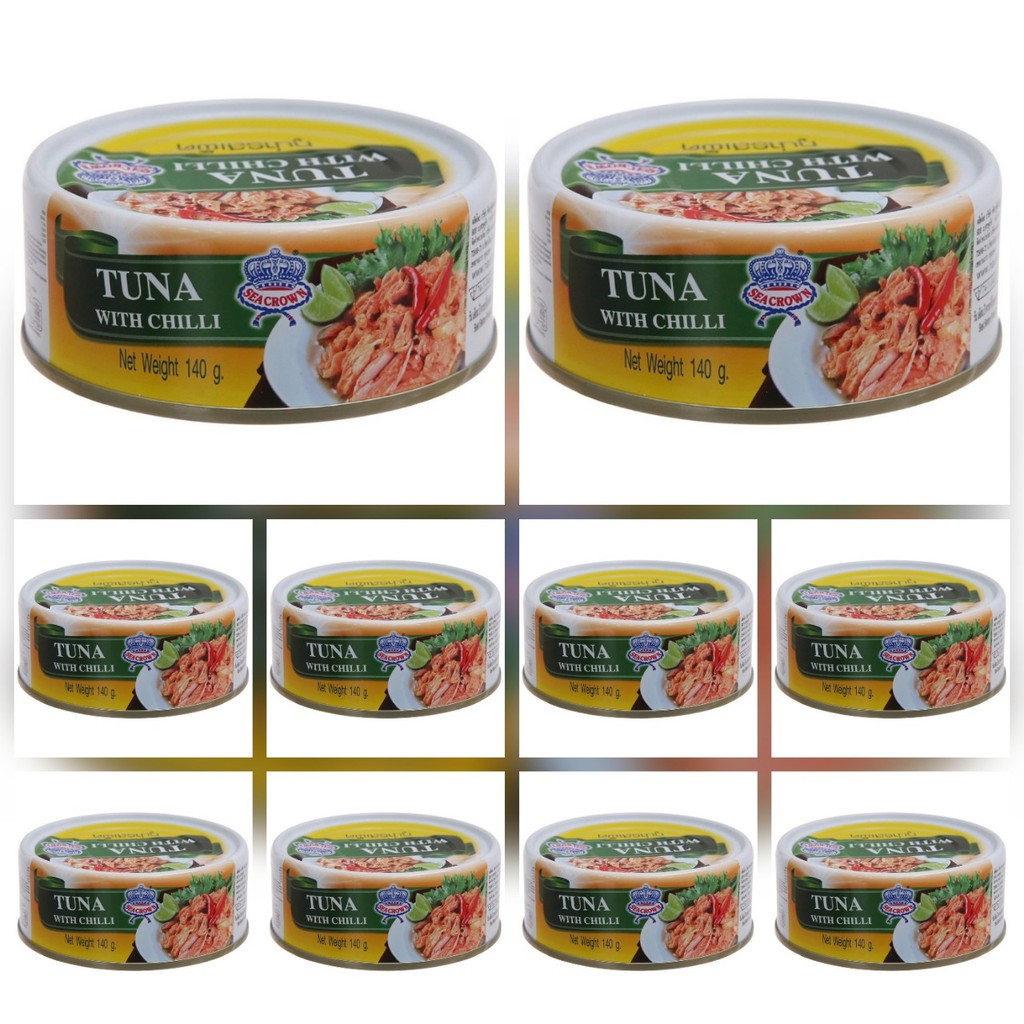 COMBO 10 LON CÁ NGỪ SỐT ỚT SEACROWN ( Nhập khẩu Thái Lan)