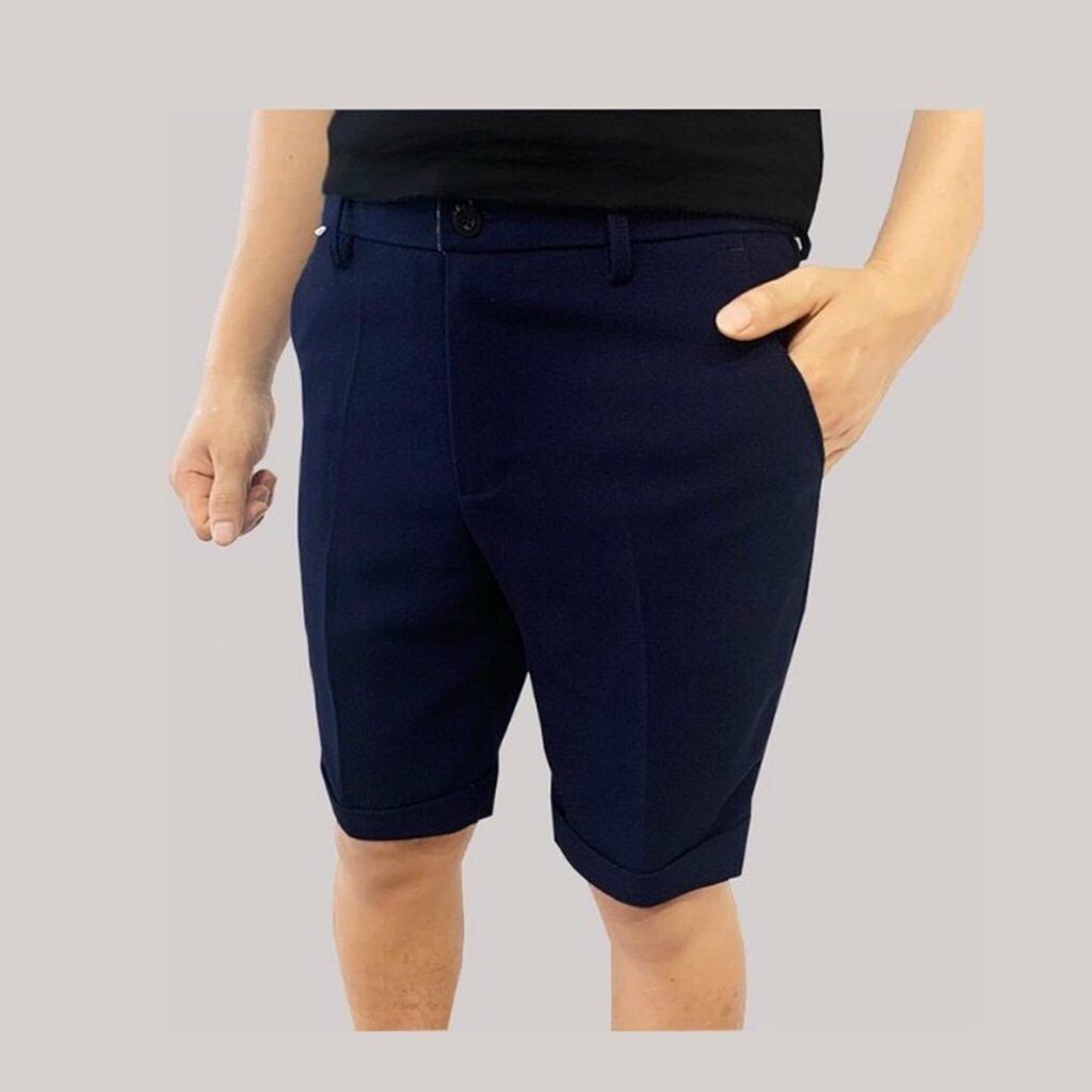 Quần Short Nam Vải Cotton Co Giãn Nhẹ Dáng Công Sở Tây Âu Vnicestore