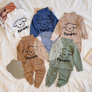Bộ đồ dài tay thun tăm bé trai,bé gái, set bộ minky mom,kwoo, đồ ngủ, mặc nhà trẻ em - Camie Kids