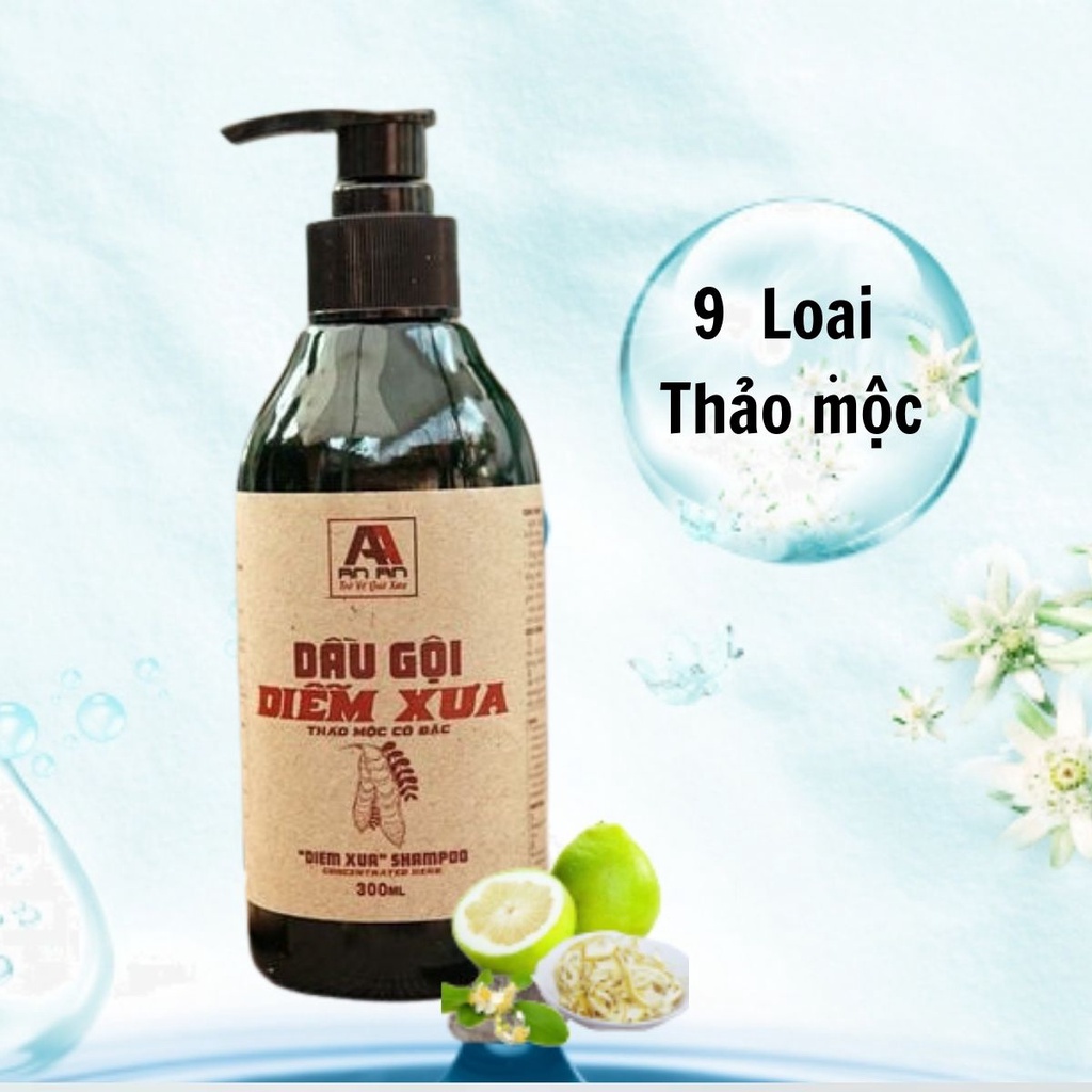 Dầu gội đầu bồ kết bưởi cô đặc cho tóc dầu dầu gội thảo mộc An An hết bết ngăn gàu, rụng tóc, kích mọc tóc - LivEco