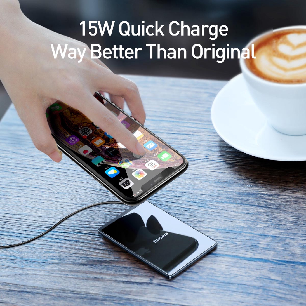 Đế sạc nhanh 15W không dây siêu mỏng Baseus Card Ultra-thin Wireless Charger