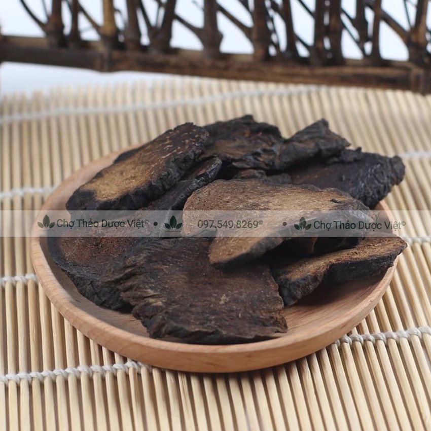 Hà thủ ô chế đỗ đen  nguyên miếng 100g  - Chợ Thảo Dược Việt