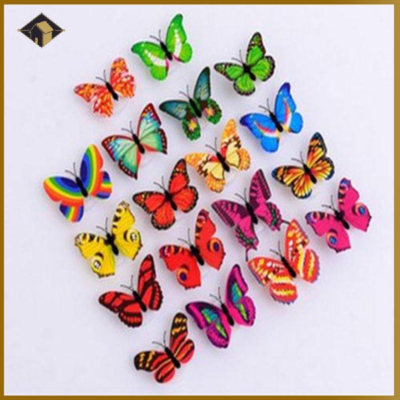 BƯỚM ĐÈN LED PHÁT QUANG TRANG TRÍ PHÒNG NGỦ/Mô hình bươm bướm tích hợp đèn LED trang trí không gian