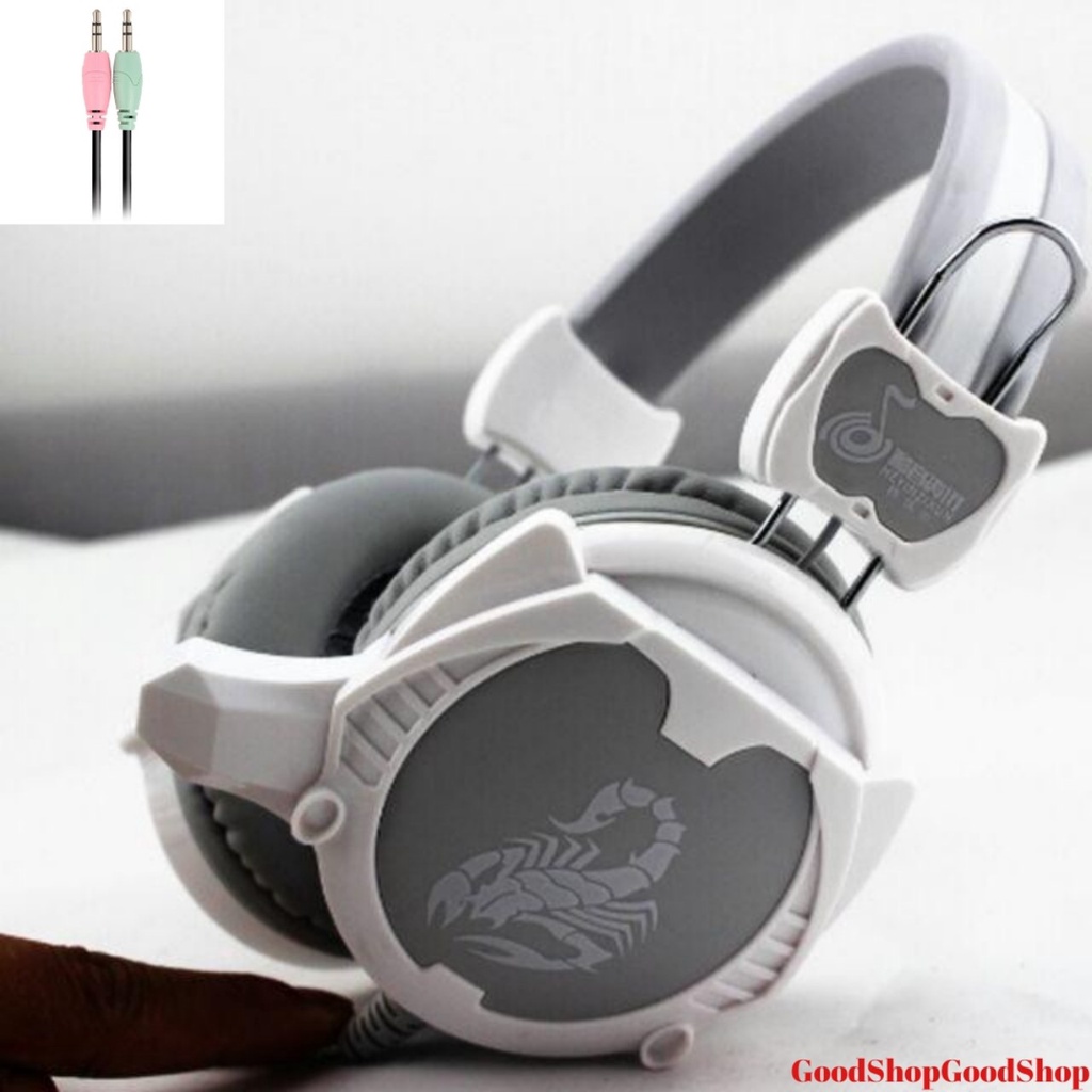 TAI NGHE GAME THỦ CHỤP TAI H6 SIÊU BỀN CÓ MIC THOẠI SÀNH ĐIỆU ÂM THANH CỰC CHẤT DÙNG CHO CẢ ĐIỆN THOẠI VÀ PC