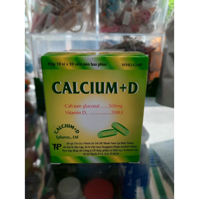 Viên Uống CALCIUM- D  ⚡ CAM KẾT CHÍNH HÃNG ⚡ Bổ sung Calci và vitamin D3