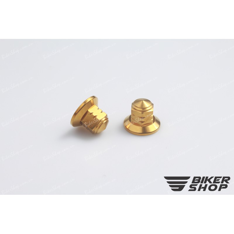 Tán bầu 10 ly xi vàng CNC