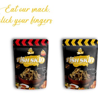 Combo Mix 2 Bánh Snack Bimbim Da Cá Aqua Plus Vị : Trứng Muối, Trứng Muối Cay (50g/bịch)