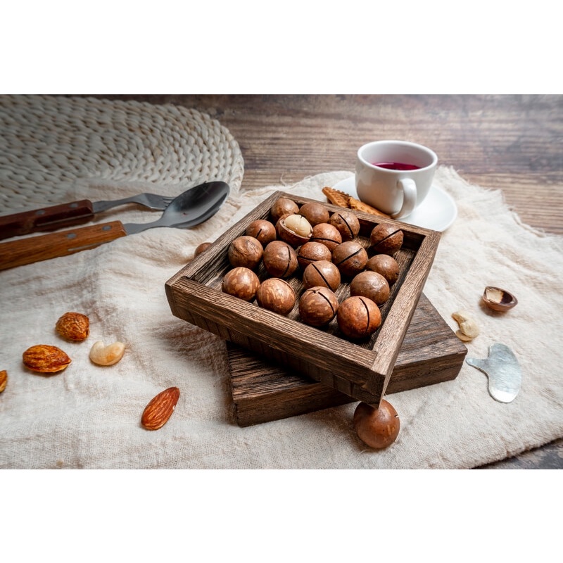Hạt Macca DakLak - [Hũ 500g] AMA THUỘT - nứt vỏ tự nhiên, eatclean healthy, hạt dinh dưỡng bậc nhất.
